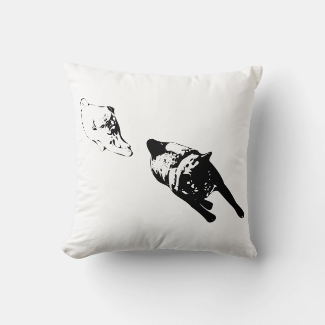 Restful Accent, Graphic Duo Throw Pillow (Front)