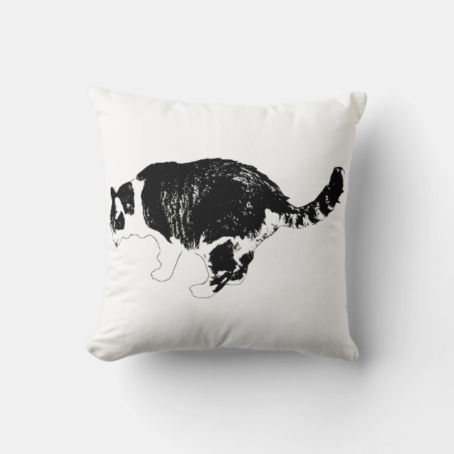 Restful Form, Soft Presence Throw Pillow (Front)