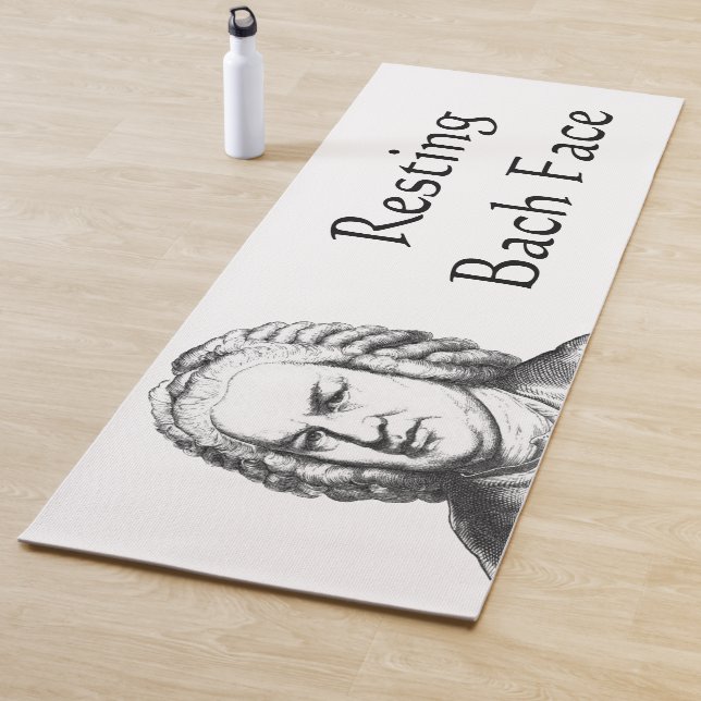 Resting Bach Face Classical Music Composer Yoga Mat (In Situ)