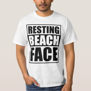 Resting Beach Face Relaxed and Witty Summer Vibes T-Shirt