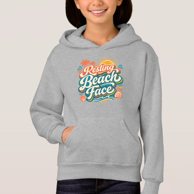 Resting Beach Face Retro Summer Coastal Vibes (Front)