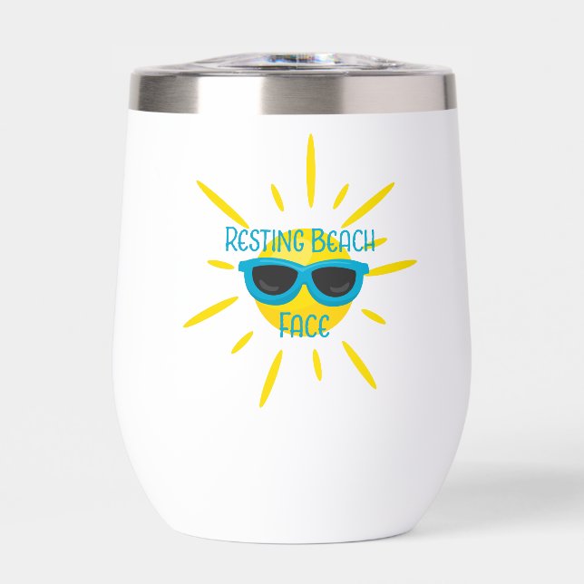 Resting Beach Face Sunglasses Personalized (Front)