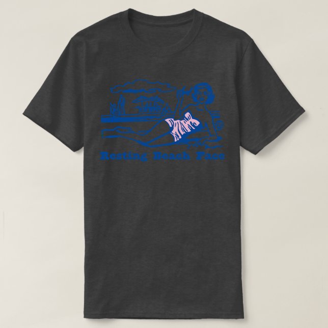 RESTING BEACH FACE T-Shirt (Design Front)