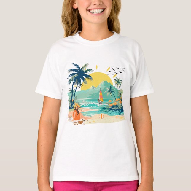 Resting Beach for Summer T-Shirt (Front)