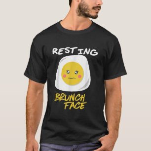 Resting Brunch Face Cute Egg Funny Breakfast Lunch T-Shirt