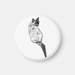 Resting Cat, Quiet Space Magnet