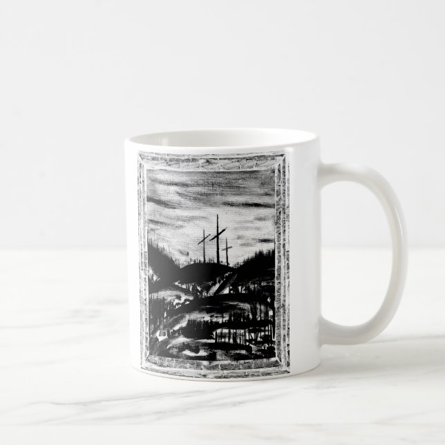 Resting Cross Coffee Mug (Right)