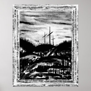 Resting Cross Poster