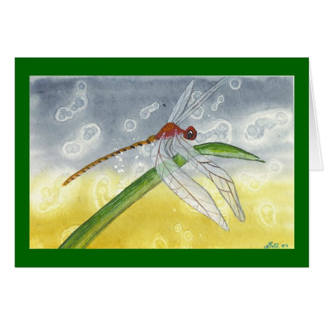 "Resting Dragon" card (Front Horizontal)