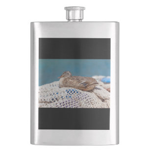 Resting Duck Hip Flask