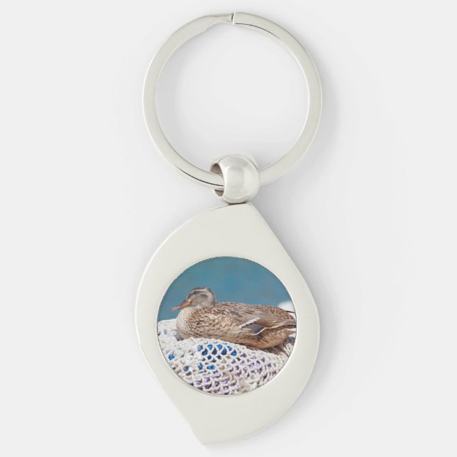 Resting Duck Keychain (Front)
