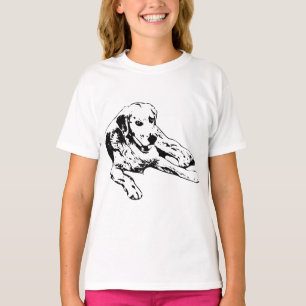 Resting Golden, Bold Outline T-Shirt