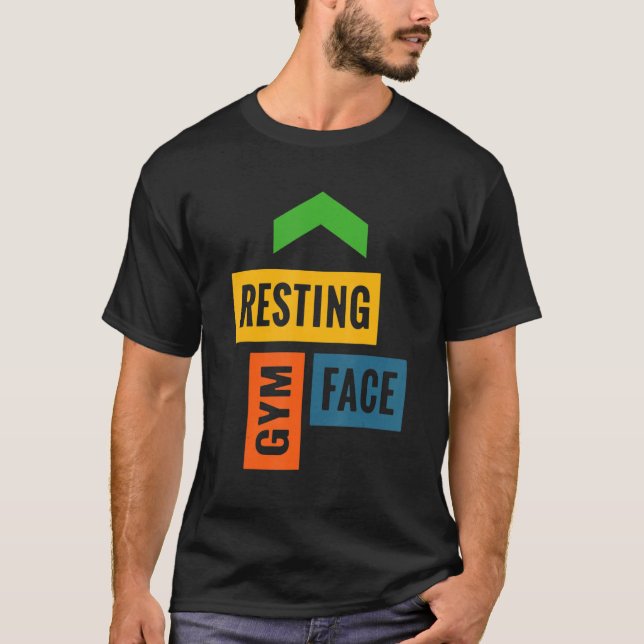 Resting Gym Face WorkoutHolic T-Shirt (Front)