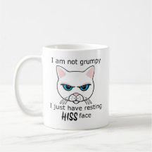 Resting Hiss Face White Cat - Benefits PACR