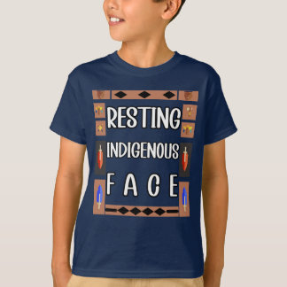 Resting Indigenous Face T-Shirt