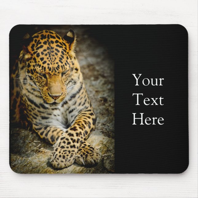 Resting Leopard Mousepad (Front)