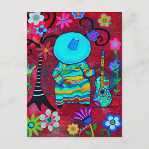 RESTING MARIACHI POSTCARD