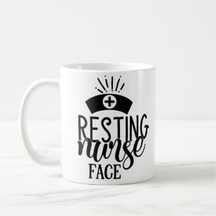 Resting Nurse Face Coffee Mug