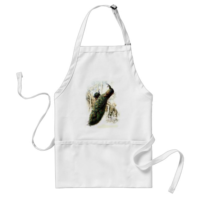 Resting Peacocks Standard Apron (Front)