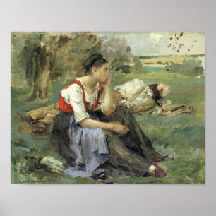Resting Peasants, 1877 Poster