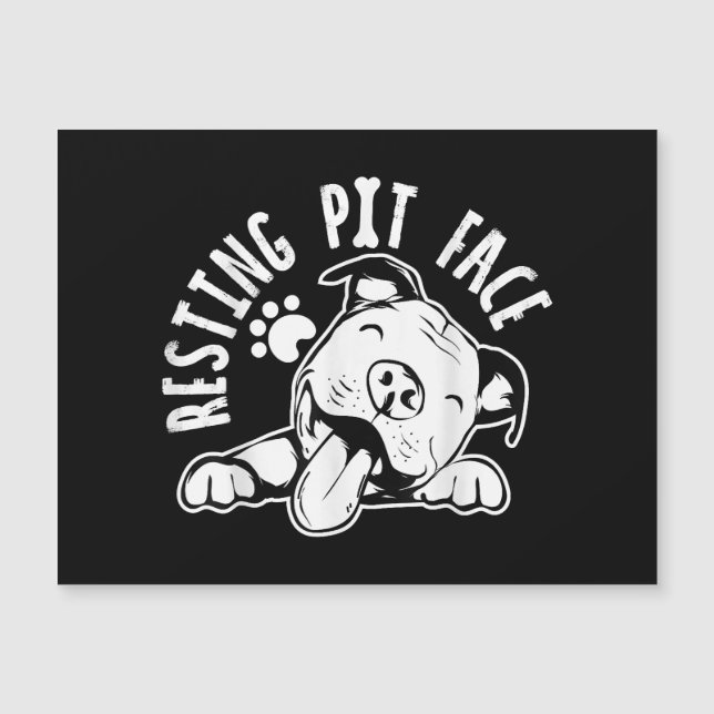 Resting Pit Face  Funny Dog Pitbull Meme (Front)