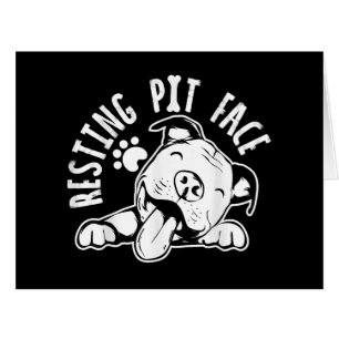 Resting Pit Face  Funny Dog Pitbull Meme Clothing