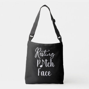 Resting Pitch Face – Funny Music Pun  Crossbody Bag