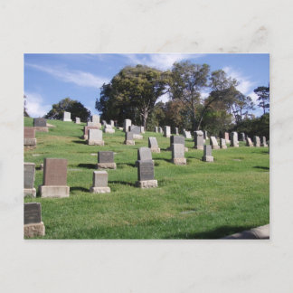 Resting places postcard