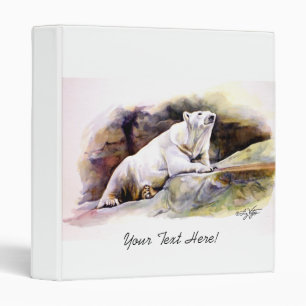 Resting Polar Bear Avery Binder