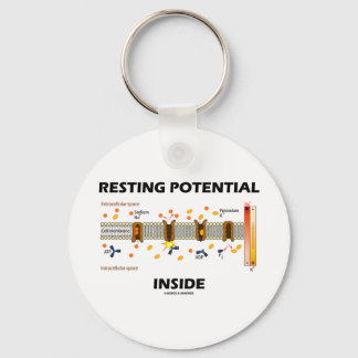 Resting Potential Inside (Sodium-Potassium Pump) Keychain