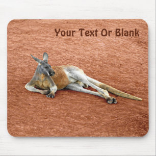 Resting Red Kangaroo Buck Mouse Pad
