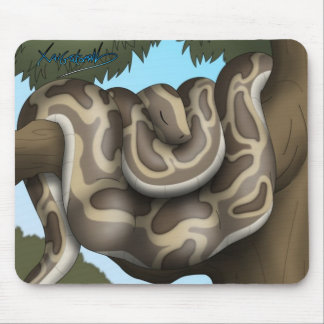 Resting snake mousemat mouse pad