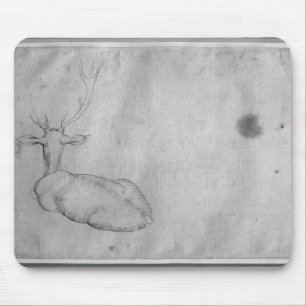 Resting stag mouse pad