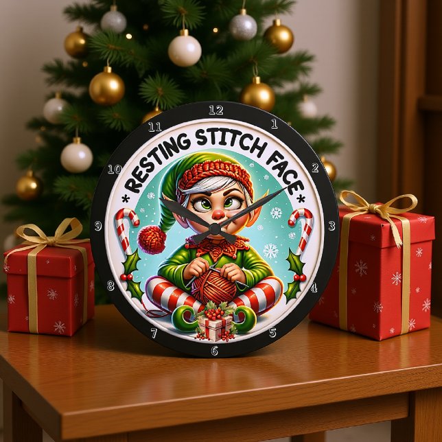 Resting Stitch Face Large Clock (Creator Uploaded)