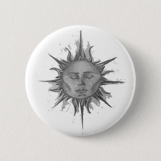 Resting Sun 2 Inch Round Button