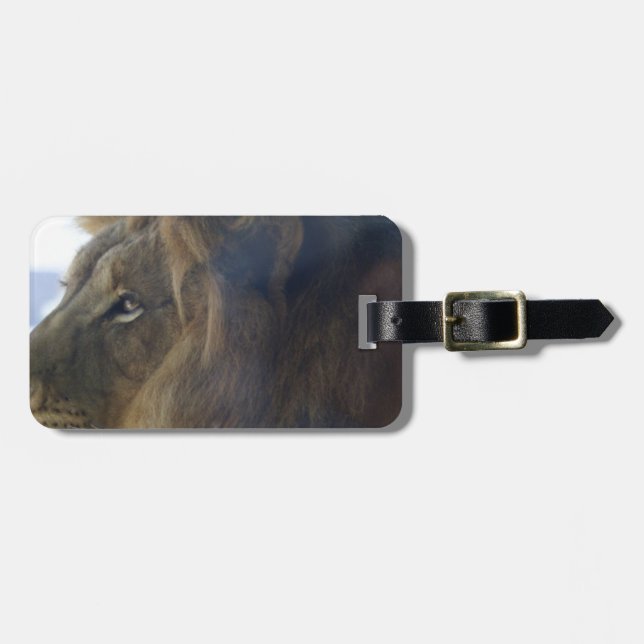 resting tiger luggage tag (Front Horizontal)
