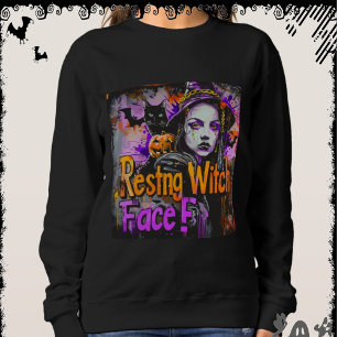 Resting Witch Face ExDesigner Halloween Sweatshirt