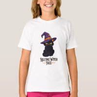 Resting Witch Face Funny Black Cat Halloween 