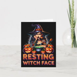 Resting Witch Face Funny Sarcastic Halloween Rude Card