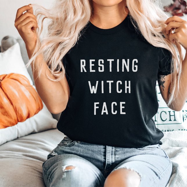 Resting Witch Face Halloween T-Shirt (Creator Uploaded)