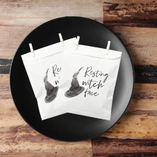Resting Witch Face Happy Halloween Fun Quote Favour Bag