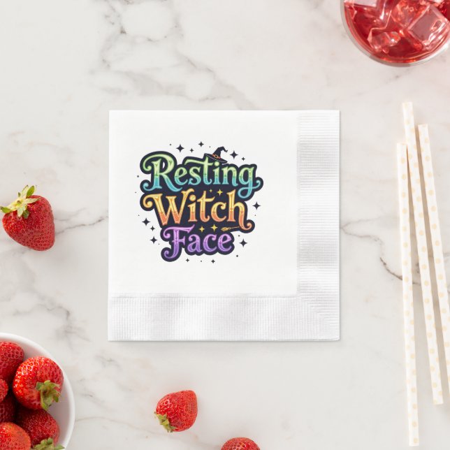 Resting Witch Face Napkin (Insitu)