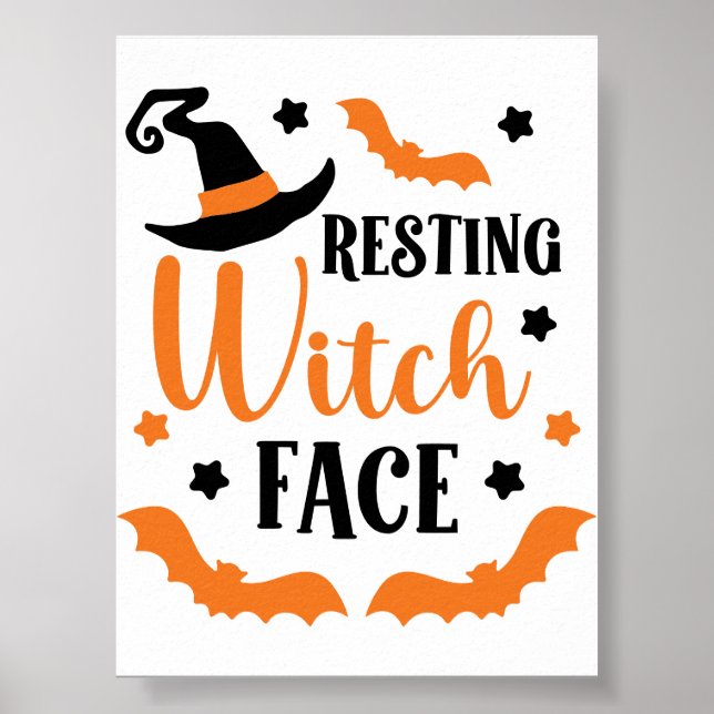Resting Witch Face Poster (Front)