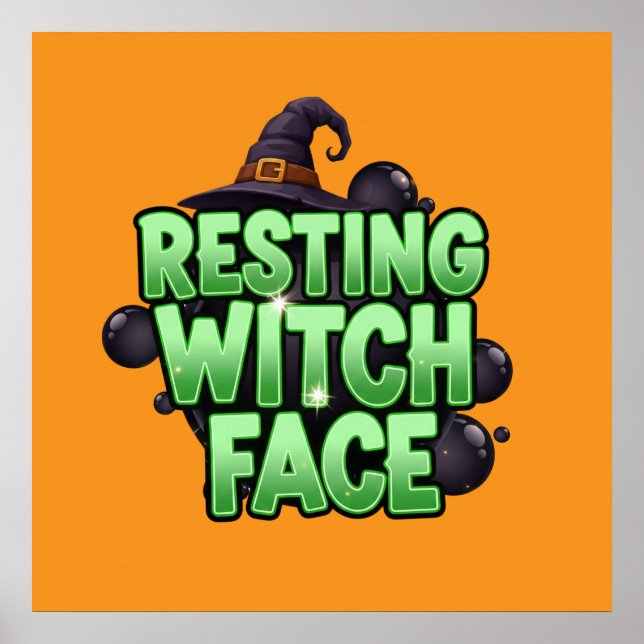 Resting Witch Face Tee Poster (Front)