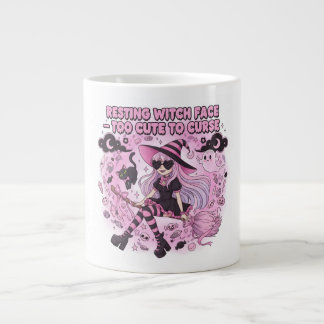 Resting witch face too cute to curse large coffee mug