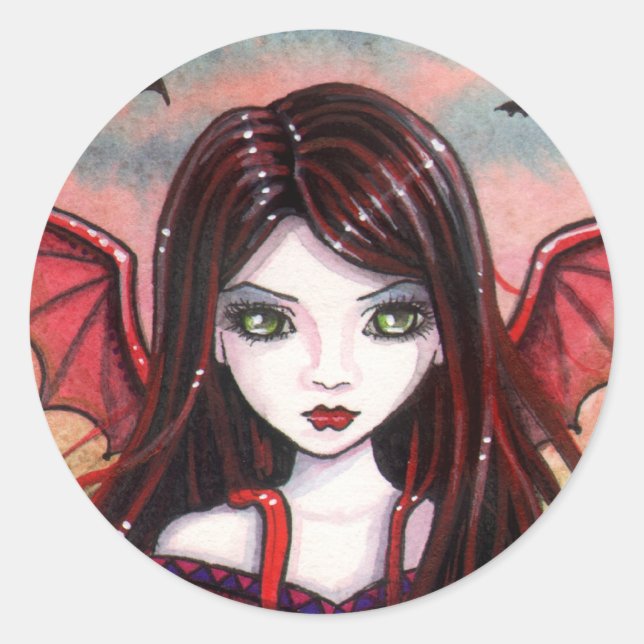 Restless Dusk Vampire Fairy Stickers (Front)