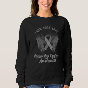 Restless Legs Syndrome Awareness Brain Disease Rel Sweatshirt