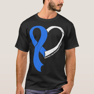 Restless Legs Syndrome Awareness Hope Love Heart R T-Shirt