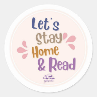 Restons à la maison et lisons Sticker