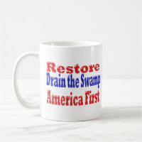 Restore America First Drain the Swamp red blue 